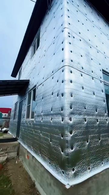 Герметично утеплили дом из газоблока Тепофолом смотреть онлайн