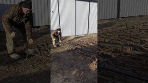 навесная сцепка на 5 борон в 2 следа