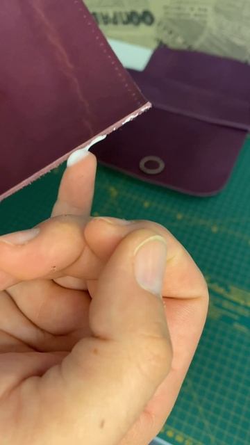 Ручная работа) первый раз крашу кожу. #handmade #leather #кожа #d