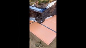 Распаковка и установка бассейна на пеноплекс👍👏🤩