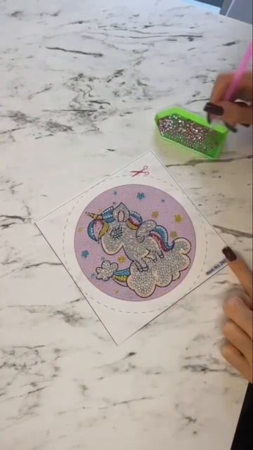 🦄Алмазная мозаика с изображением единорога.Заказать смотреть онлайн