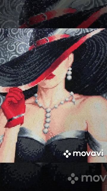 Леди жемчужина. Алмазная мозаика. смотреть онлайн