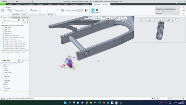 45-Rear Wheel Frame Assembly смотреть онлайн