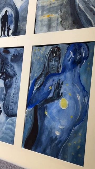 "Космос", акварели, бумага хлопок, оформление в паспарту,багет,стекло.Самая метафорическая и любима смотреть онлайн