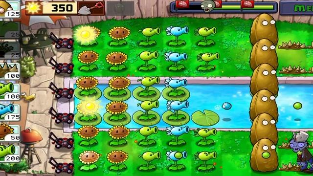 Растения против Зомби 1. Прохожу уровни часть 6 смотреть онлайн