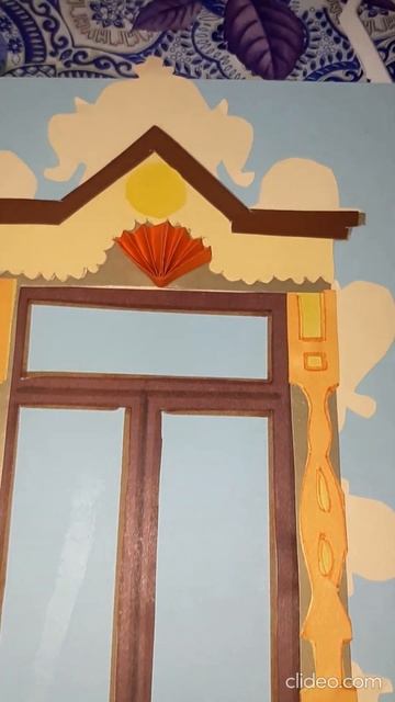 Вырезаем окно с наличниками поделка Ч 32 смотреть онлайн