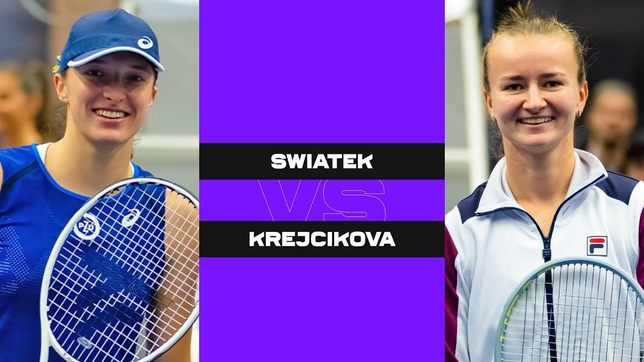 03.11.2024. Ига Швентек - Барбора Крейчикова. WTA Finals. Iga Swiatek - Barbora Krejcikova смотреть онлайн