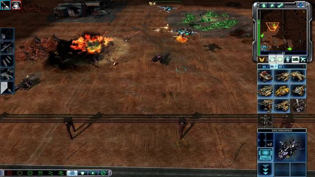 Command & Conquer 3 Tiberium Wars.Битва один против двух ИИ уровня уб? смотреть онлайн