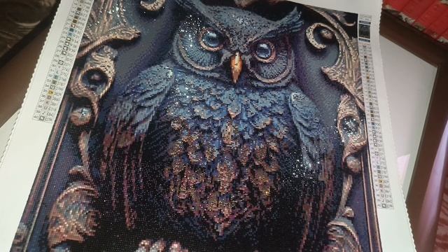 Алмазная мозайка "Филин" Готовая картина #5 #misterdiamond смотреть онлайн