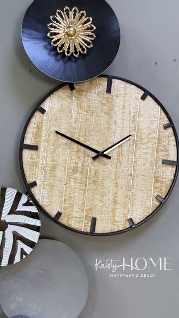 Панно настенное с часами 91х51х6.4 см