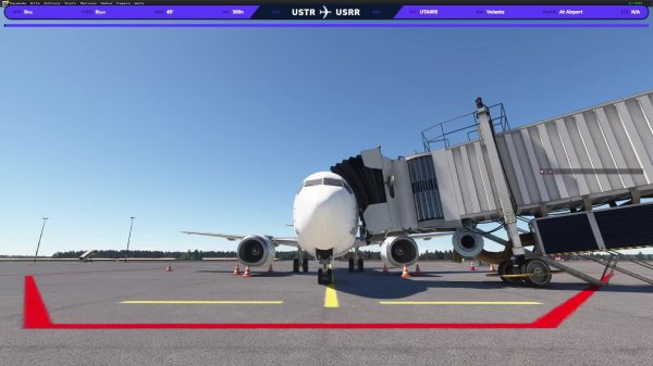 MSFS 2020, GSX, CSS 737-500, UTA005, Vatsim, Tyumen(USTR) - Surgut(USRR)