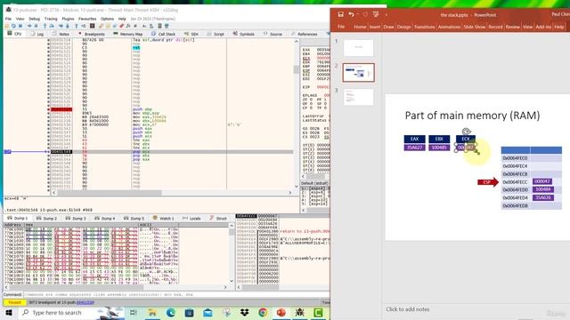19 - Popping stack values to registers