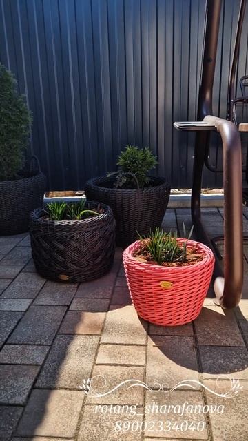 🌱Кашпо 12,20 и 40л🌱 #кашпо #кашпоизротанга #diy #дача #обзо смотреть онлайн