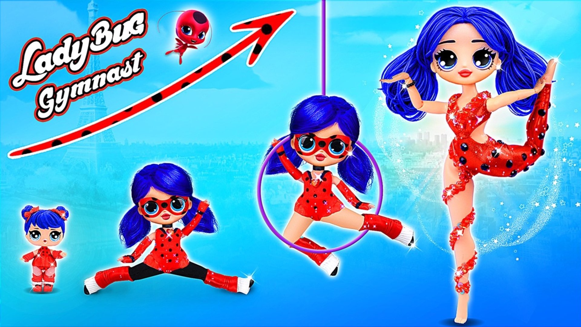 Гимнастка Леди Баг растёт! Поделки для кукол смотреть онлайн