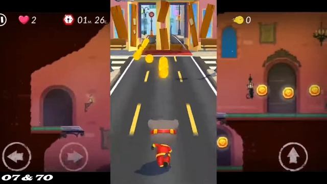 Fight The Raccoons!  Talking Tom Hero Dash NEW GAME  - Говорящий Том Сражается с Енотами! #2