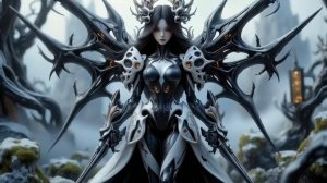 Легендарные королевы-воины 👑 Эпическая кибер-броня и фрактальная мода | Фэнтези-арт AI