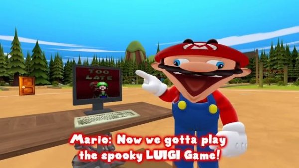 Mario Plays Mario.exe ft. Luigi (Русская озвучка)