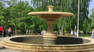 Открытие восстановленного фонтана в Портпоселке