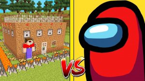AMONG US ПРОТИВ САМЫЙ ЗАЩИЩЕННЫЙ ДОМ В МАЙНКРАФТ! НУБИК ПЭНН И ДЕВУШКА ЛАРА ПРО MINECRAFT