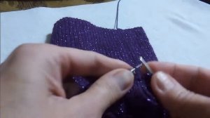 Как очень легко закрыть макушку на шапке.