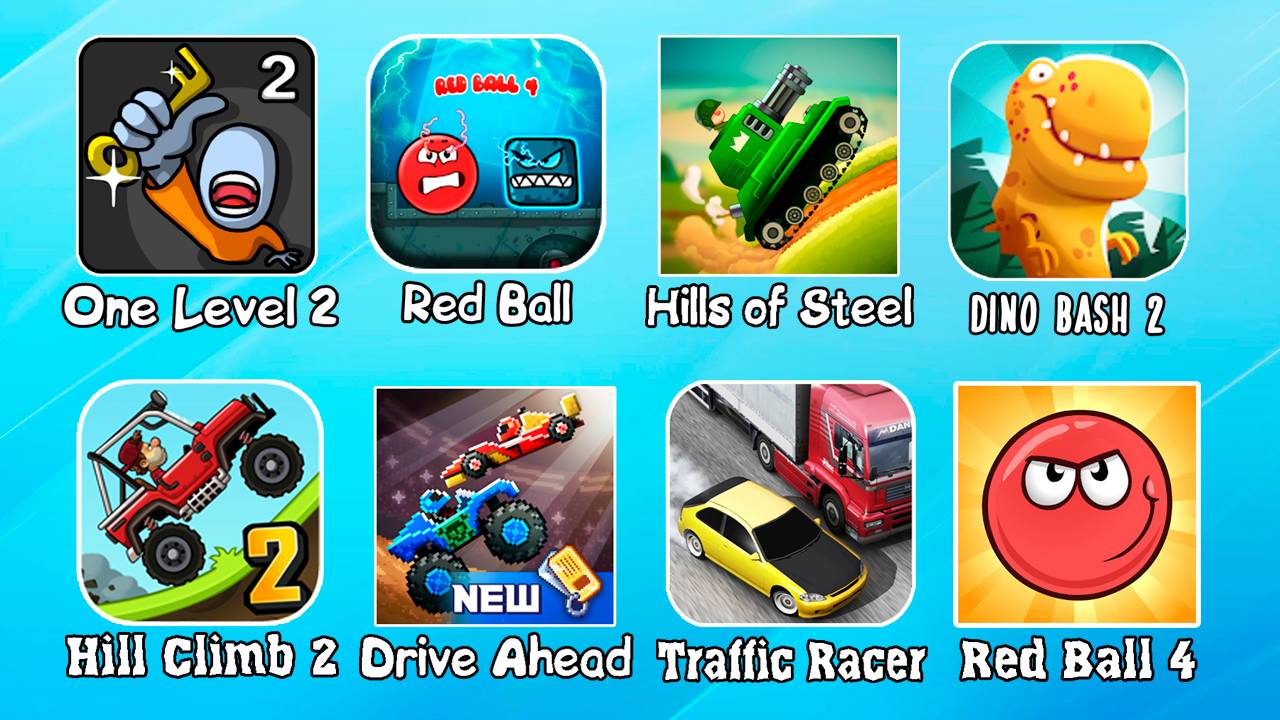 Видео для детей Красный Шарик Дино Беш 2 Ред Бол Побег из Тюрьмы Хилс оф Стил Хилл Климб Рейсинг смотреть онлайн