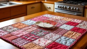 Лоскутные миниатюры — шедевры на каждый день! 🧵✨ Ланч-маты своими руками