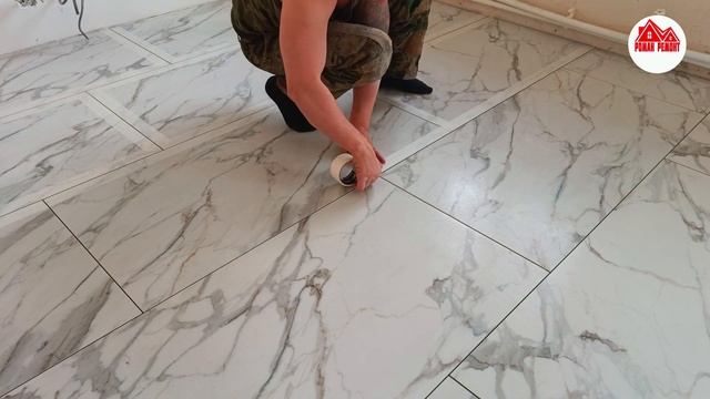 укладка крупноформатного керамогранита 1200/600 на пол смотреть онлайн