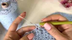 Вяжем невероятый топ «Голубая лагуна»: пошаговый мастер-класс!!! Beautiful crochet crop top