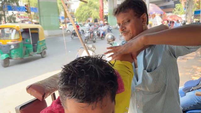 Массаж головы от уличного индийского парикмахера l India Ka ASMR для снятия стресса и тревоги смотреть онлайн