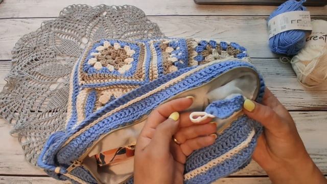 Готовая работа Летняя сумка Отделка внутри смотреть онлайн