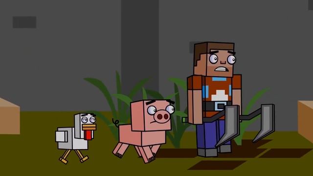 Minecraft: Dungeons (Анимация) | Сырое болото/Варево ведьм | Блок-Отряд (Рус.Дубляж)