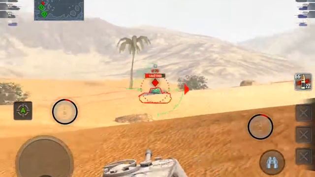 E75 второй бой с экипажем 75% на карте Горячие пески WOT Blitz смотреть онлайн