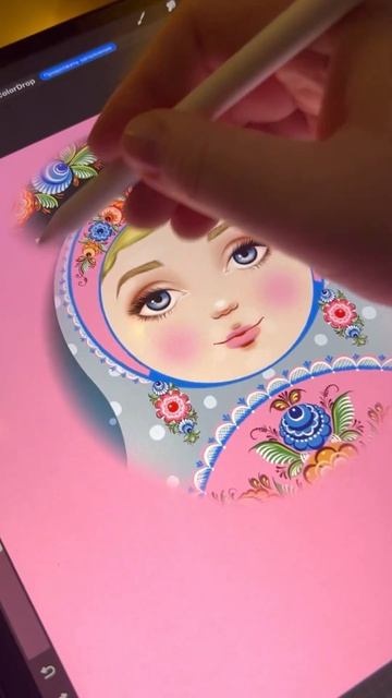 Народные промыслы в цифровой иллюстрации🫶🏻💕 #art #digitalart #drawing #artist #творчество смотреть онлайн