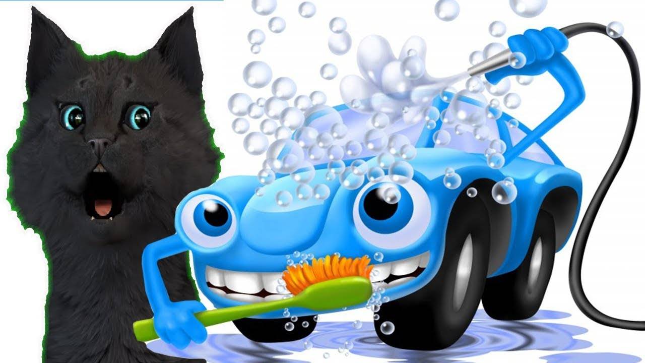РАБОТА НА АВТОМОЙКЕ С ГОВОРЯЩИМ СУПЕР КОТОМ ( ИГРА для ДЕТЕЙ ) Развивающие игры #160 смотреть онлайн
