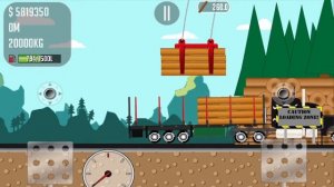 Игра Дальнобойщик Джо перевозим бревна на новом прицепе на пилораму