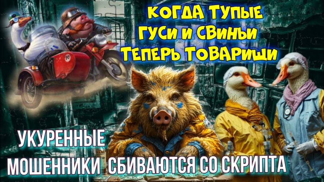 ♨️🐷 КОГДА ГУСЬ И СВИНЬЯ ТЕПЕРЬ ТОВАРИЩИ И МОШЕННИКИ ПО ТЕЛЕФОНУ☎️😜 смотреть онлайн