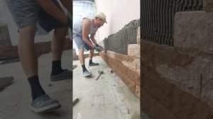 Облицовка цоколя плиткой