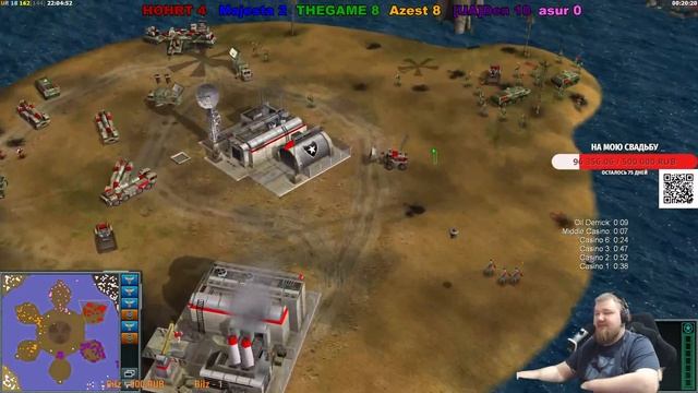 CASINO на 10.000р!!! СУПЕР ИСПЫТАНИЕ FFA в GENERALS ZERO HOUR смотреть онлайн