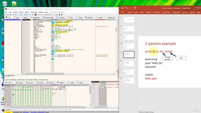 22 - Function call with 2 parameters
