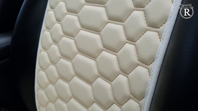 Накидки на сиденья RINNEKO. Передний комплект СТАНДАРТ, экокожа, цвет кремовый