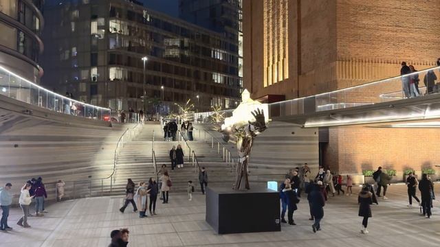 London Battersea Power Station Walk Tour: The Light Festival 2025 | 4K HDR