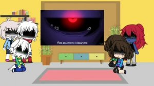 РЕАКЦИЯ АНДЕРТЕЙЛ на dusttale sans сельнее чем ты