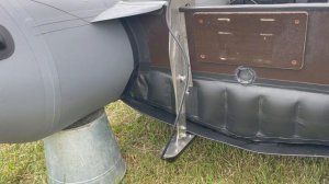 Установка датчика  и эхолота FS 9 на лодку ПВХ