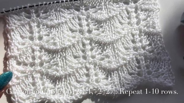 КРАСИВЕЙШИЙ АЖУР, который вы искали! SUPER EASY LACE KNITTING PATTERN
