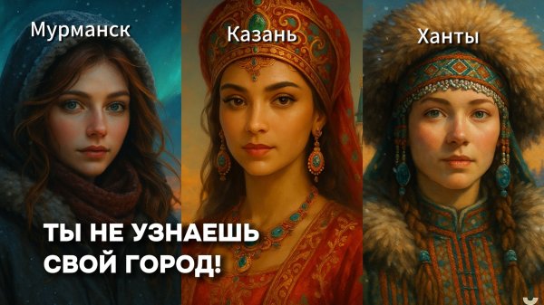 Нейросеть превратила 103 города России в людей!