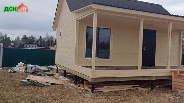 ПОСТРОИЛИ ЗА 1,5 ДНЯ! Каркасный дом 7 на 4 м. + терраса 7 на смотреть онлайн