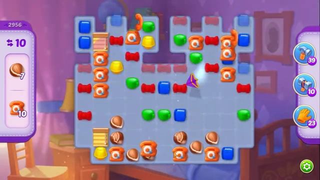 Homescapes Level 2956 Hard (No Boosters) / Уровень 2956 Сложный (Без бустеров) 08.07.2022