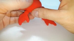 Лепим КРАБА. КРАБ из Воздушного Пластилина. Видео Лепк