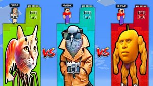 ЧАНК ШПИОНИРО ГОЛУБИРО vs ЧАНК УДИН ДИН ДИН ДУН vs ЧАНК ТРИПИ ТРОПА В МАЙНКРАФТ