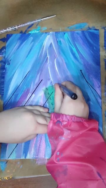 Рисую волшебный лес. Просто. Акриловыми красками. смотреть онлайн